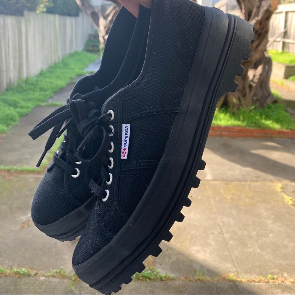 Superga Brand Full Black 2555-COTU Sneakers